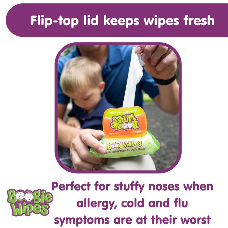 Boogie Wipes Wet Wipes for Baby and Kids, Chamomile and Vitamin E, White, Fresh Scent, 180 Count - Image 4
